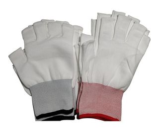 Halber Finger-nahtlose Polyester-Zwischenlagen-Handschuhe wiederverwendbar für Cleanroom