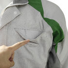 65% Polyester 33% Baumwolle 2% Kohlenstofffaser Reinraumbekleidung Antistatischer Labormantel