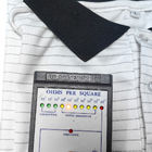 7MM Streifen weiße Seidenstrickwaren ESD Anti-statische Polo-T-Shirts 99% Polyester 1% leitfähig
