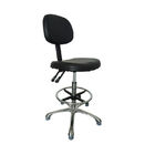 Antistatische ESD sichere Stühle PUs färben die schwarze und blaue optionale Rückenlehne-Neigungs-Armlehne