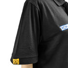 Statisches Antit-Shirt Unisexbaumwollkohlenstoff-Faser-Revers ESD