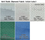 Antistatische Kittel-Mäntel des 96% Polyester-4% Kohlenstoff-3mm Diamond Fabric ESD