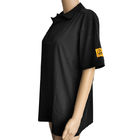 Sichere Kleidungs-antistatisches Unisex Baumwoll-Polo Shirts ESD für Cleanroom-Labor