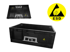ESD-antistatische Klappbox