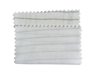 Staubfreies strickendes Polyester ESD-Gewebe-Streifen-Weiß auf Lager, weiße Farbe