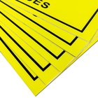 Gelbes Rechteck der Aufmerksamkeits-statisches Kontrollzone ESD-Zeichen-Größen-20x30cm für EPA