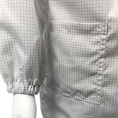 98% Polyester + 2% Kohlenstofffaser 5mm Gitter ESD Antistatischer Sicherheitsmantel Atmungsschutz