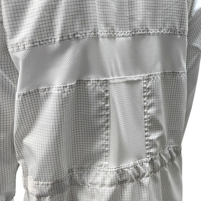 98% Polyester + 2% Kohlenstofffaser 5mm Gitter ESD Antistatischer Sicherheitsmantel Atmungsschutz