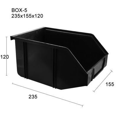 235*155*120mm PP Kunststoff Viel Design Langlebige Lint-freie ESD Antistatische Versandbox