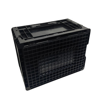 400*300*220MM schwarze, antistatische Klappkiste, Plastikumsatzkiste, Klappkiste