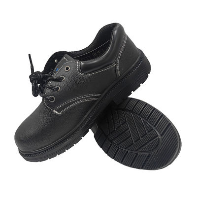 Unisex Schuhen für Bauarbeiter mit niedrigem Schnitt aus Stahl Mittelsohl Gummi-Stahl-Zehen Leder-Oberschuhen