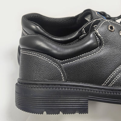 Unisex Schuhen für Bauarbeiter mit niedrigem Schnitt aus Stahl Mittelsohl Gummi-Stahl-Zehen Leder-Oberschuhen