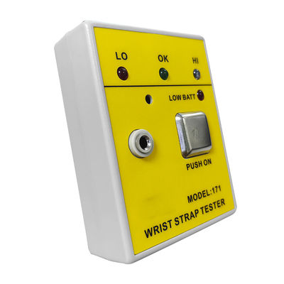 Gelber HZR-171 Handgelenkband Tester Portabler Elektrostatischer Tester für Handgelenkband Tester in Elektronikfabriken