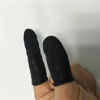 Schwarzer bequemer statischer Handschuh-Latex-Finger-Antischutz-glatte Oberfläche