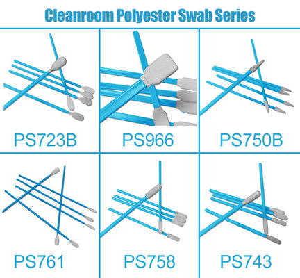 PS723B Reinraum-Präzisionsinstrumente Elektronische Komponenten Staubfreie Polyester-Swab-Drucker Reinigungs-Swab-Stick