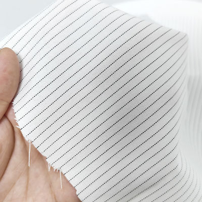 5 mm Streifen 65%Polyester 34%Vicose 1%Kohlenstofffaser Antistatisches Gewebe Reinraum ESD Gewebe Antistatisches Gewebe