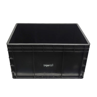 600*400*230mm Schwarze ESD Antistatische Kunststoffbox Elektronische Teile Box Antistatische Box für die Elektronikindustrie