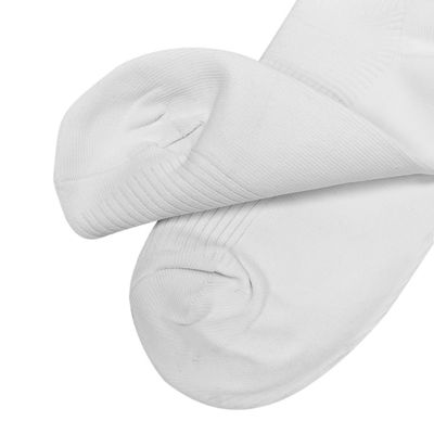 Hochwertige weiße Staubfreie Baumwolle Schweiß absorbierende antibakterielle Socken Reinraumsocken mit elastischem Verschluss