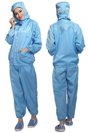 Sicheres klassifizieren Kleidungs-Polyester-statische Antijacke und Hosen Cleanroom ESD 1000 - 10000