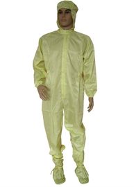 Reißverschluss-Schließungs-Polyester ESD-Overall mit Haube 98% HAUSTIER 2% leitfähiger Faser
