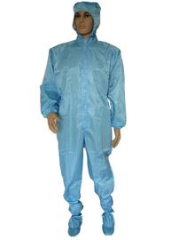 Reißverschluss-Schließungs-Polyester ESD-Overall mit Haube 98% HAUSTIER 2% leitfähiger Faser