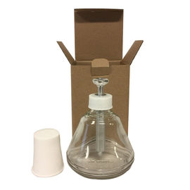 100% Metallpumpe ESD-Verpackungsmaterial-lösliche Zufuhr-Alkohol-Flaschen-Glasgröße 180ML