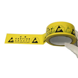 Klebendes gelbes Vinylboden-acrylsauerband für das Abhakenen von ESD-Schutzgebieten