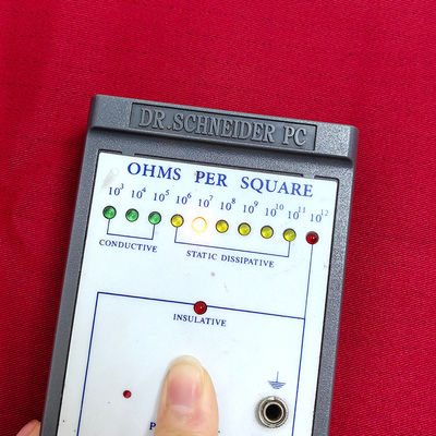 Rot Blau ESD Antistatisch Flammschutz 99% Baumwolle + 1% Leitfaserfaser ESD Fellstoff