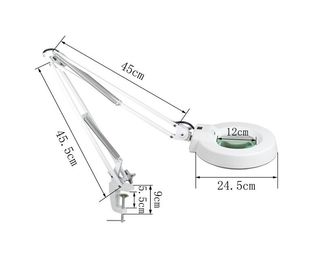 Leuchtstoff Standardlinsen-Größe der Lagerbock-belichtete Lupenleuchte-22W 5 Zoll