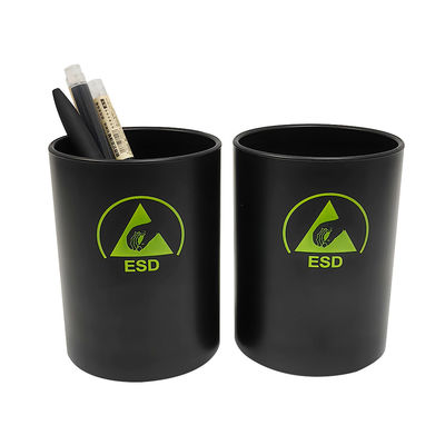 Schwarzer ESD-Antistatischer Kunststoff-Stifthalter ESD-Schreibtisch-Organisator für Reinraum-Reinigungswerkstatt