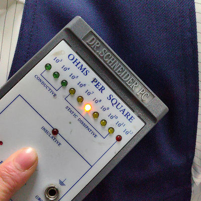 Navy Blue Denim Stoff-Werkzeugweste Anti-statische Werkzeug-Kit-Arbeitsweste für Elektriker