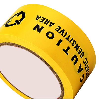 Gelbes ESD-Anti-statisches Warnband Chinesisch oder Englisch Kennzeichnungsband Schutzzone PVC-Bodenband