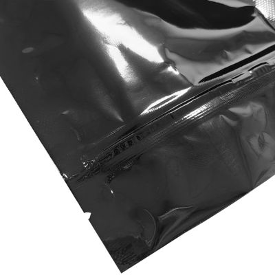 Anpasste, wasserdichte PE-Schwarze Packungstüte mit Anti-statischem Reißverschluss