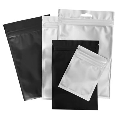 Matte selbstversiegelnde Tasche Feste Farbe Doppelseitige undurchsichtige versiegelte Tasche Aluminiumfolie Verpackungstasche