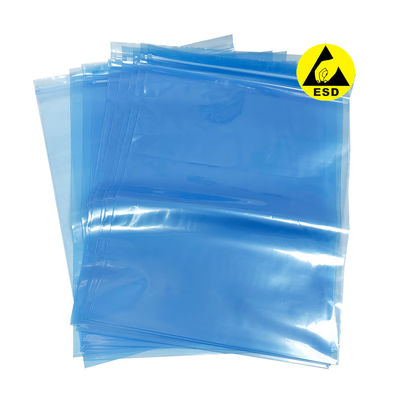 0.75mm*300*400mm Blaue antistatische Schutztüten ESD Zip Lock Tasche für Reinraum