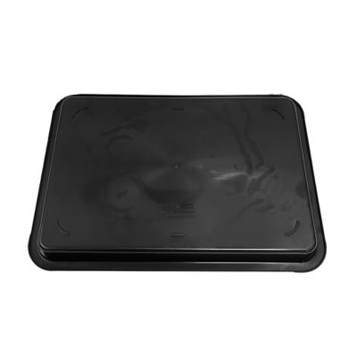 530x365x43mm ESD Antistatische Quadratschüsseln Schwarz Kunststoff Rechteckig Flaches ESD Schüsseln ESD Elektronischer Kreis Drehtisch