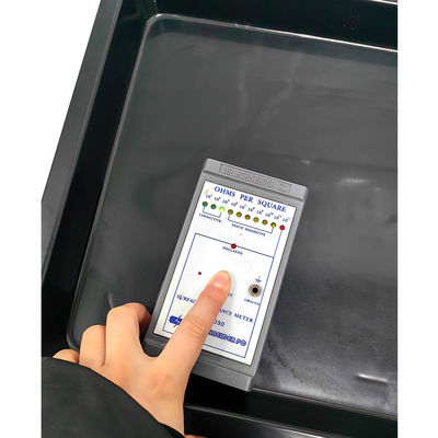 530x365x43mm ESD Antistatische Quadratschüsseln Schwarz Kunststoff Rechteckig Flaches ESD Schüsseln ESD Elektronischer Kreis Drehtisch
