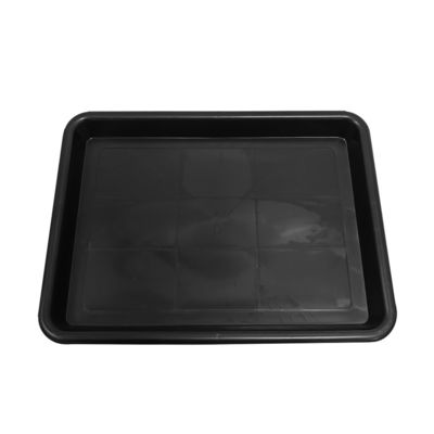 338x255x30mm Anti-statische Quadratschüssel Schwarz Kunststoffrechteckige flache Schüssel ESD Elektronische Kreis Drehscheibe