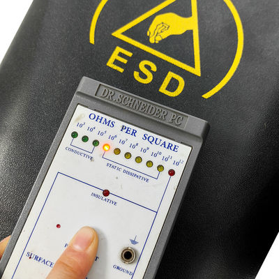 Schwarzer ESD-Antistatik-Kunststoff-Quadrat-Staubfreier Abfallbehälter 15L für Reinraum
