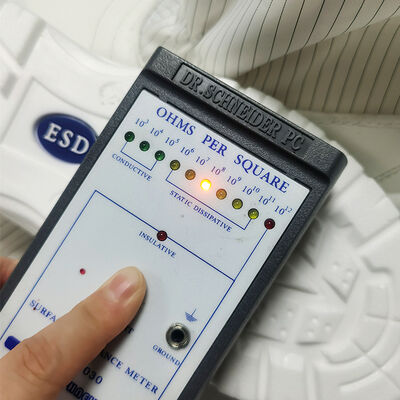 Weiße Stahlkappe ESD Antistatik Sicherheitsschuhe für industrielle Arbeitskleidung