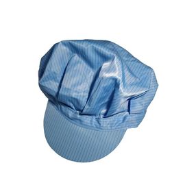 Weiße blaue gelbe statische Esd-Antikappen-staubfreie Polyester-Gewebe-Größe S/M/L/XL