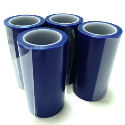Weißes blaues Cleanroom 18m Wegwerf-PET klebrige Fussel-Rolle