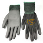 Nahtlose gestrickte ESD-PU-Palme passte Handschuhe mit Polyester-Zwischenlage