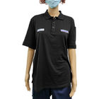 Statisches Antit-Shirt Unisexbaumwollkohlenstoff-Faser-Revers ESD