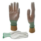 Weiße Polyester PU-Fingerspitze beschichtete Sicherheits-Funktions-Handschuh-Antibeleg