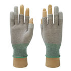 Polyester antistatische Finger-halbe Arbeit PU Coatd ESD-Handschuh-3 für Industrie