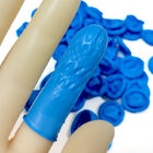 Cleanroom-blauer Wegwerfnitril-Fingerschutz antistatisches S M L XL