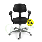 Antistatische ESD-sichere Stühle, um 360 Grad drehbar, mit hochklappbarer Armlehne