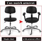 Antistatische ESD-sichere Stühle, um 360 Grad drehbar, mit hochklappbarer Armlehne