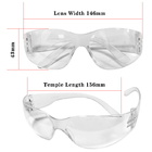 Transparenter Plastik-ESD-Sicherheitsglas-stoßfester Augenschutz